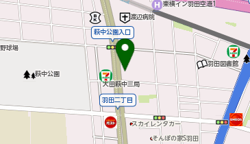 トヨタレンタカー 羽田空港の地図画像