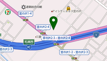 トヨタレンタカー 宮の沢の地図画像