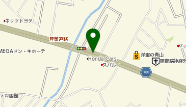 ホンダレンタカー函館 本店の地図画像