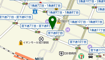 ホンダレンタカー函館 旭川駅前店の地図画像