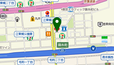 東京レンタカー 錦糸町駅前店の地図画像
