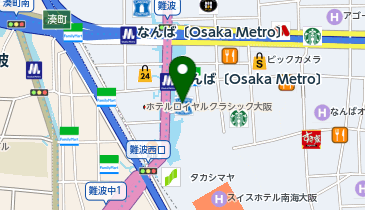 AXCELIA なんば駅配車場所の地図画像