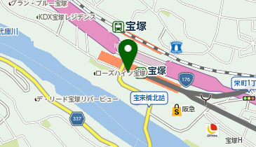 AXCELIA 宝塚駅配車場所の地図画像