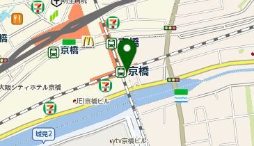AXCELIA 京橋駅配車場所の地図画像