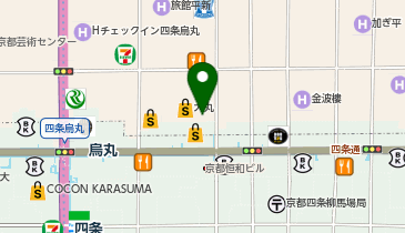 AXCELIA 京都駅配車場所の地図画像
