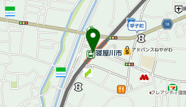 AXCELIA 寝屋川市駅配車場所の地図画像