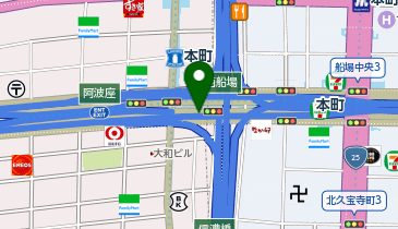 AXCELIA 本町駅配車場所の地図画像