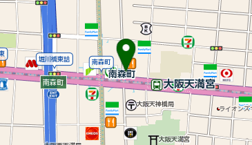 AXCELIA 南森町駅配車場所の地図画像