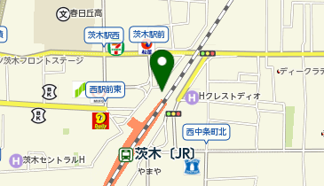 AXCELIA 茨木駅配車場所の地図画像