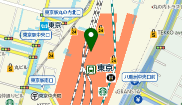 ROYALRIDE 東京駅配車場所の地図画像