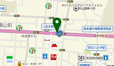 トヨタレンタカー 八王子駅前店の地図画像
