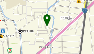 三菱レンタカー 兵庫西宮店の地図画像