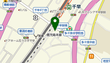 トヨタレンタカー 千早駅前の地図画像