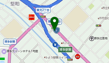 トヨタレンタカー 博多駅東インターの地図画像