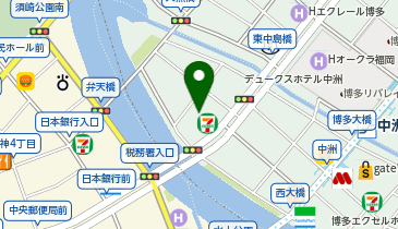 トヨタレンタカー 中洲の地図画像