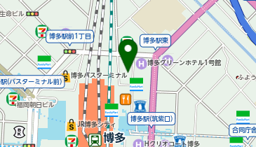 バジェットレンタカー 博多駅中央店の地図画像