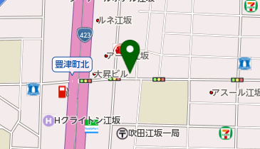 トヨタレンタカー 江坂店の地図画像