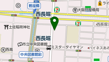 トヨタレンタカー 西長堀駅前店の地図画像