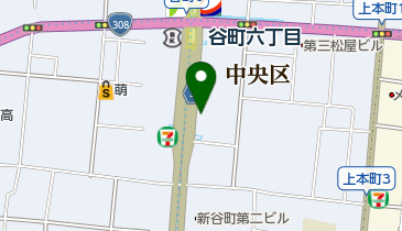 トヨタレンタカー 谷町店の地図画像