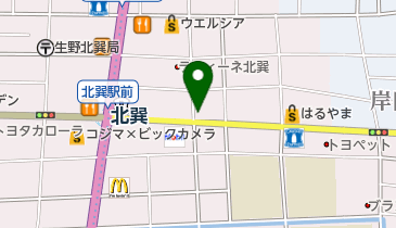 トヨタレンタカー 北巽駅前店の地図画像