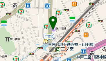 トヨタレンタカー 三宮駅前店の地図画像