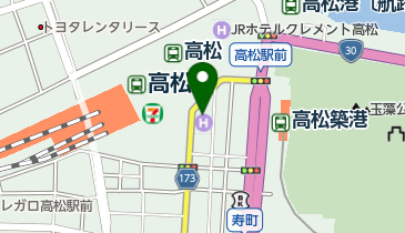 バジェットレンタカー 高松駅前店の地図画像