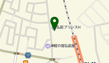 タイムズカーレンタル 弘前店の地図画像