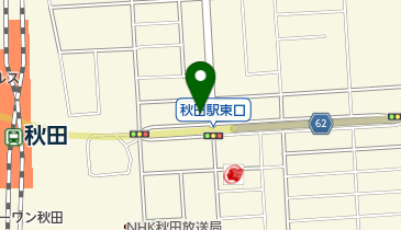 タイムズカーレンタル 秋田駅東口店の地図画像