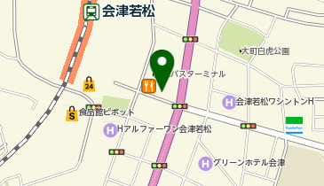 オリックスレンタカー 会津若松駅前店の地図画像