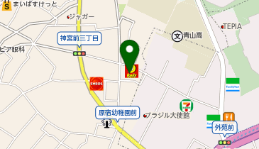 ニューヤマザキデイリーストア 神宮前店の地図画像