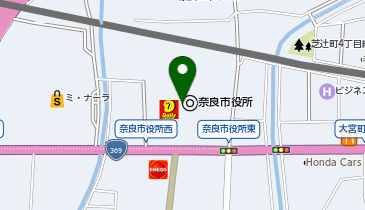 ニューヤマザキデイリーストア 奈良市役所店の地図画像