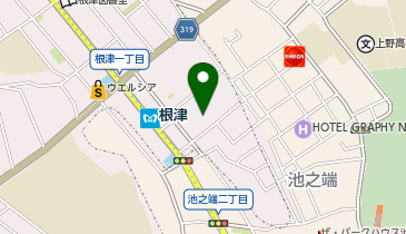 ニューヤマザキデイリーストア 根津北嶋店の地図画像