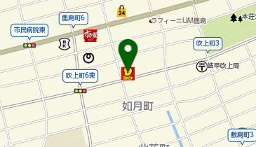ニューヤマザキデイリーストア 岐阜本荘店の地図画像