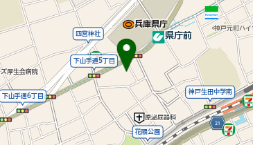 デイリーヤマザキ Uライン県庁前店の地図画像