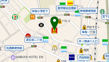 デイリーヤマザキ 渋谷宇田川町店の地図画像