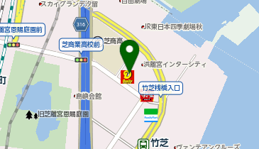 デイリーヤマザキ 竹芝店の地図画像