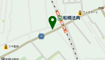 デイリーヤマザキ 船橋法典駅前店の地図画像