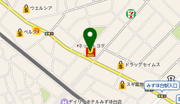 デイリーヤマザキ 富士見みずほ台店の地図画像