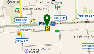 デイリーヤマザキ 東陽町駅前店の地図画像