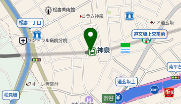 デイリーヤマザキ 神泉駅店の地図画像