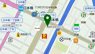 デイリーヤマザキ BSS日本橋二丁目店の地図画像