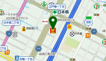 デイリーヤマザキ 日本生命日本橋ビル店の地図画像