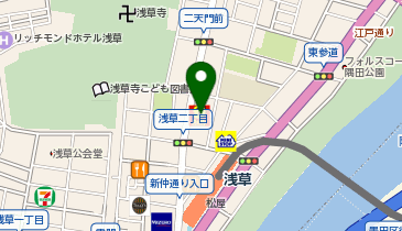 デイリーヤマザキ 浅草花川戸店の地図画像