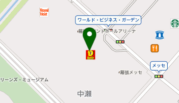 ニューヤマザキデイリーストア 幕張メッセの地図画像