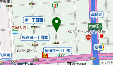 名鉄協商カーシェア カリテコ 泉1丁目第6の地図画像