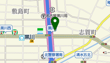 名鉄協商カーシェア カリテコ 黒川駅東の地図画像