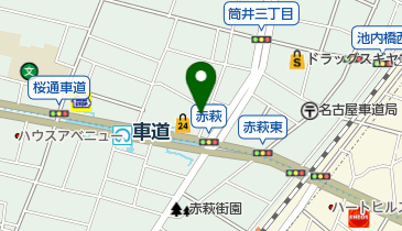 名鉄協商カーシェア カリテコ 車道駅北の地図画像