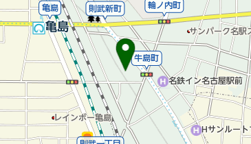 名鉄協商カーシェア カリテコ 牛島第2の地図画像