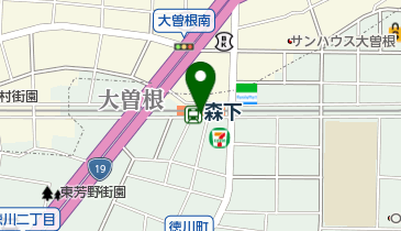 名鉄協商カーシェア カリテコ 森下の地図画像