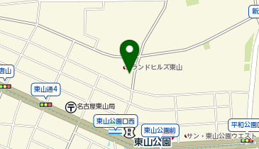 名鉄協商カーシェア カリテコ 東山公園北の地図画像